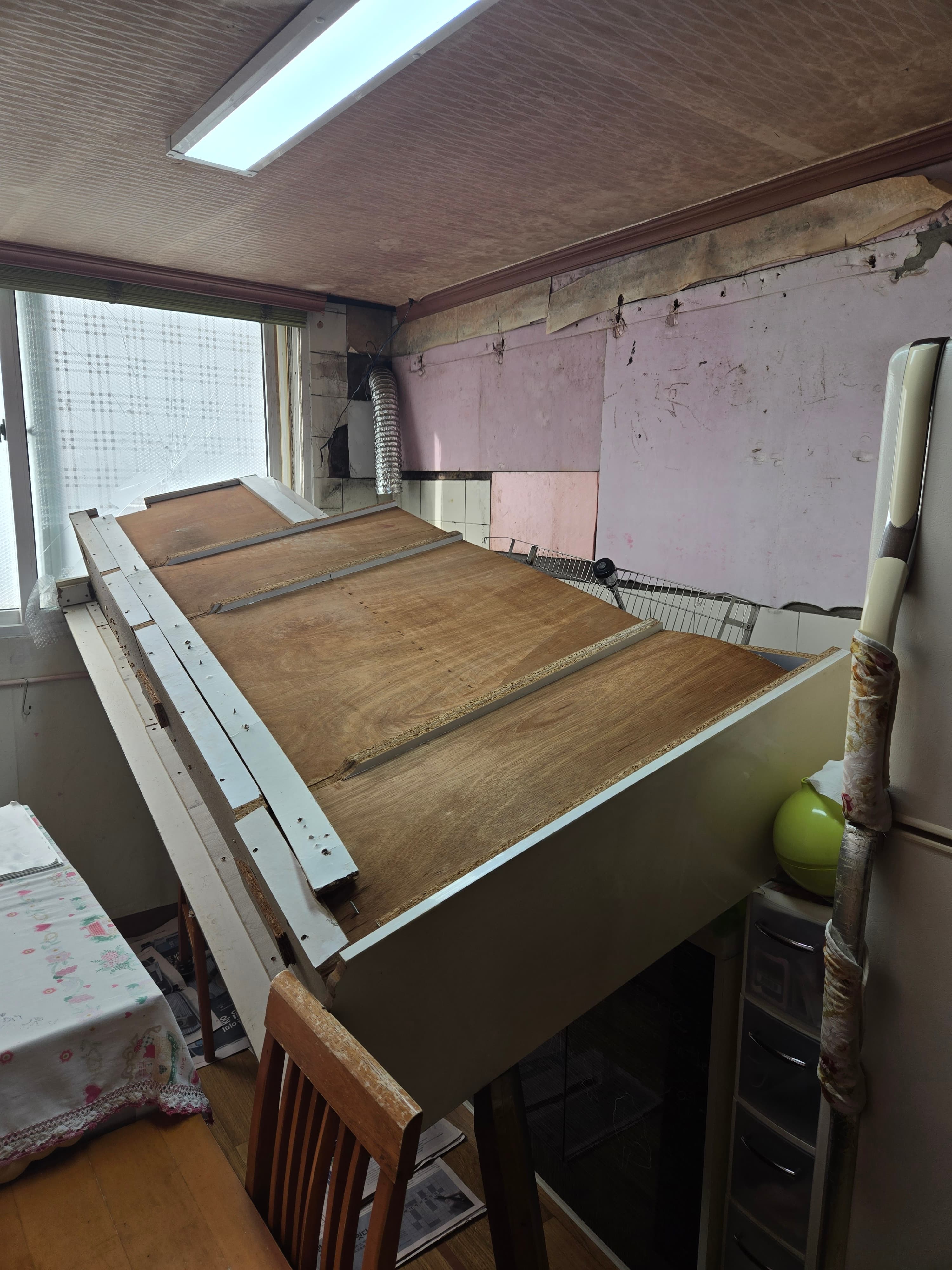 상부장 수리 전